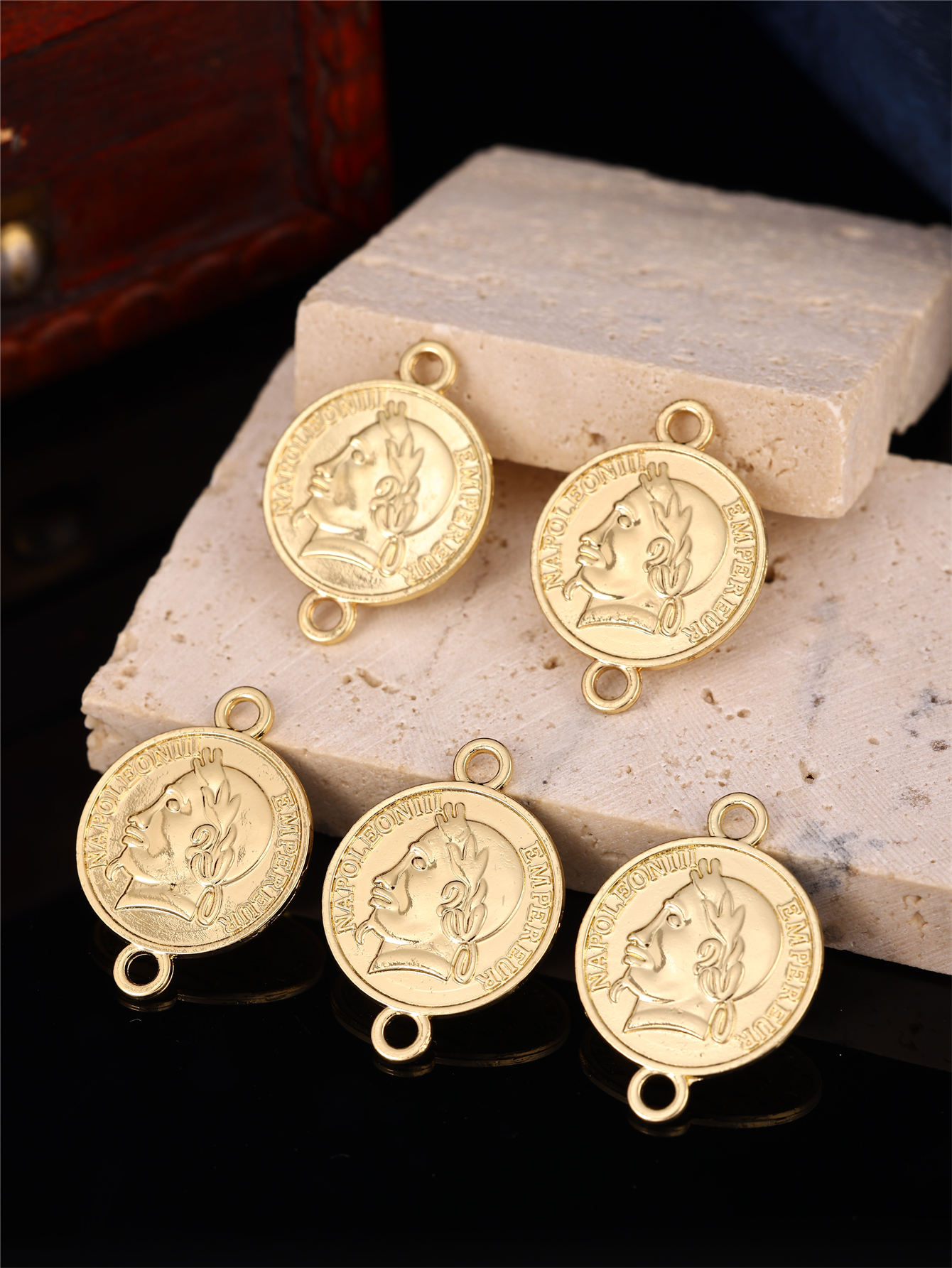 Vintage Collectible Item - Coin-Shaped DIY Women's Robe Accessory -