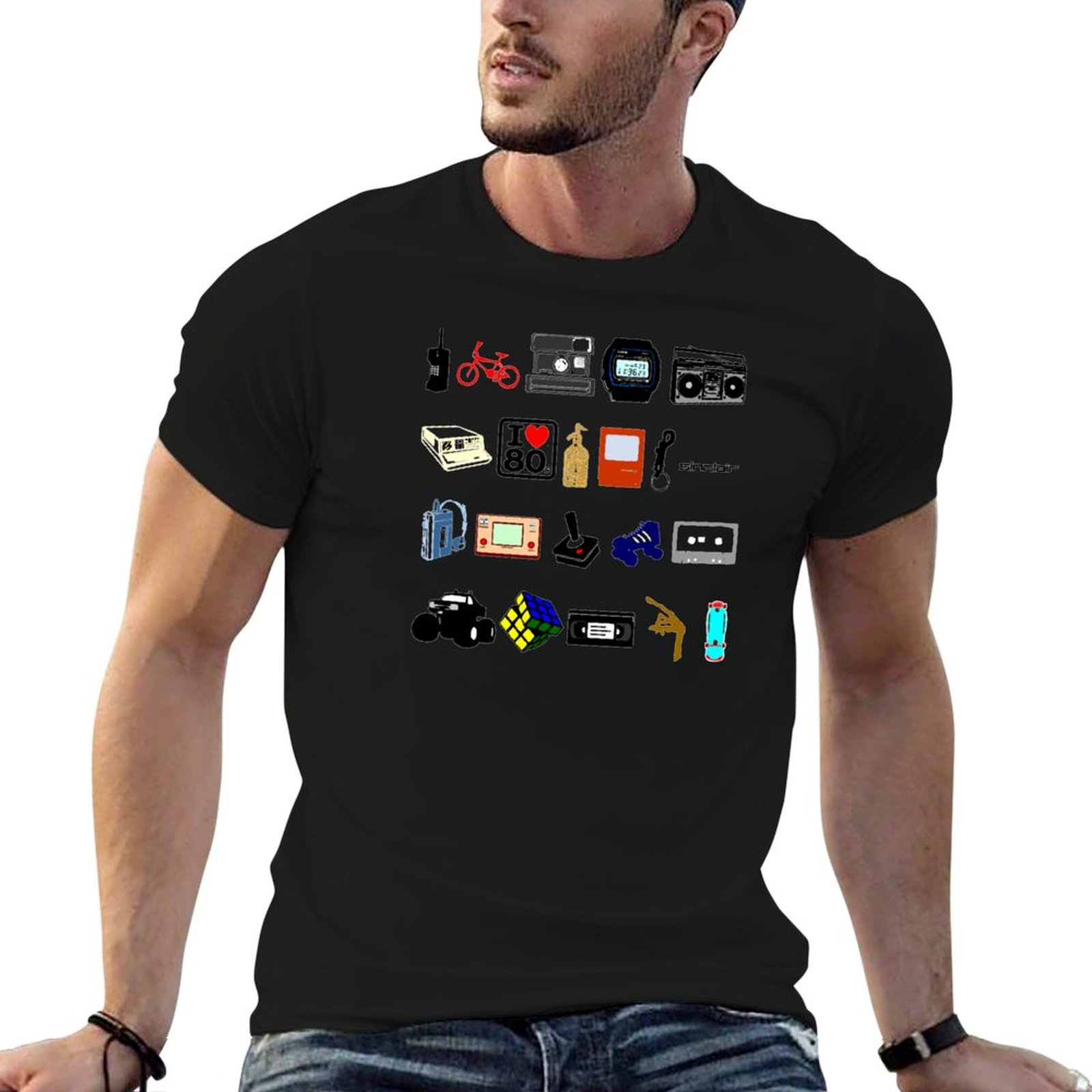 Collectible Vintage T Shirts - 1980s Retro Vintage Memorabilia Collection T-Shirt