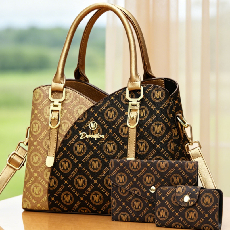 Vintage Zipper - Vintage Printed Handbags for Women, Large-Capacity