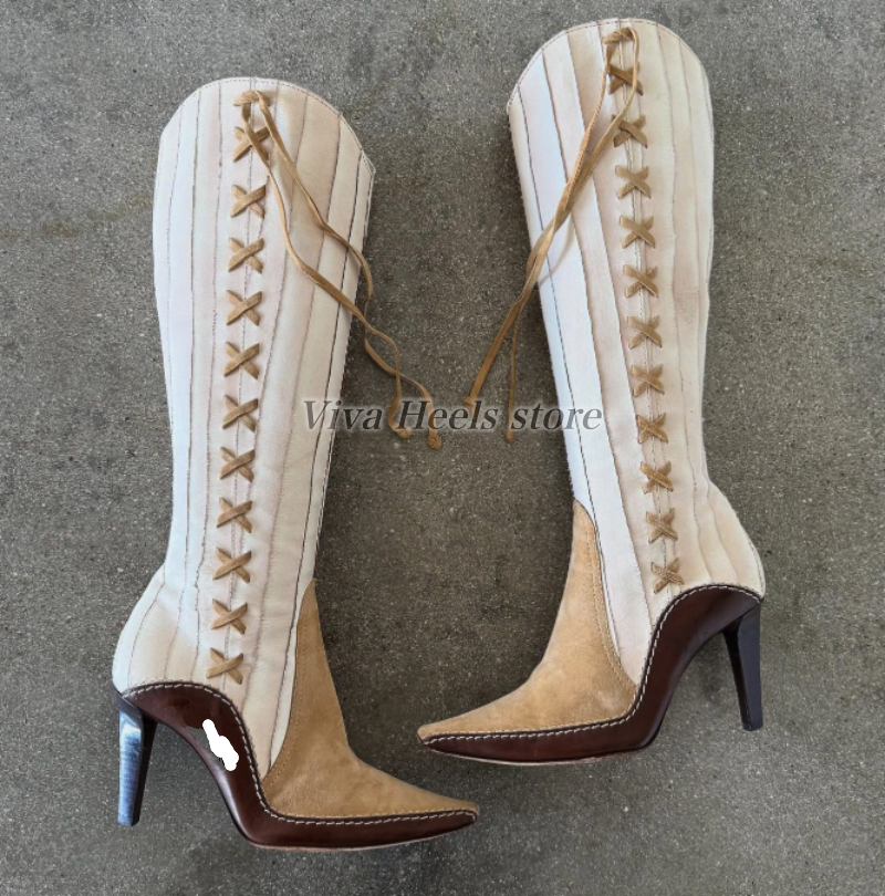 Vintage white leather mixed co - Vintage Zipper reseña y precio