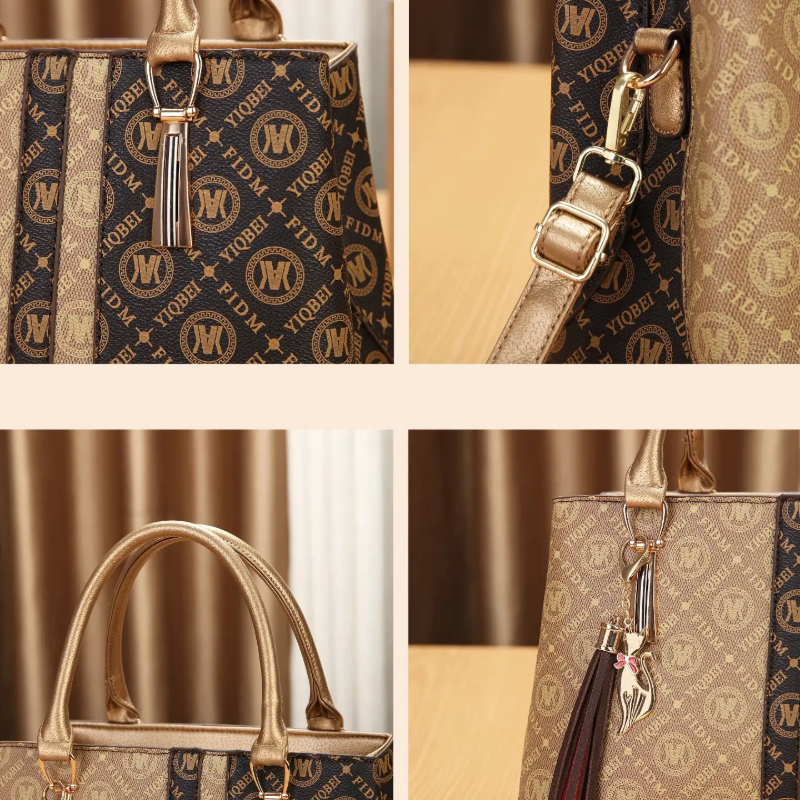 Women's Handbag Set with Shoul - Vintage Zipper reseña y precio