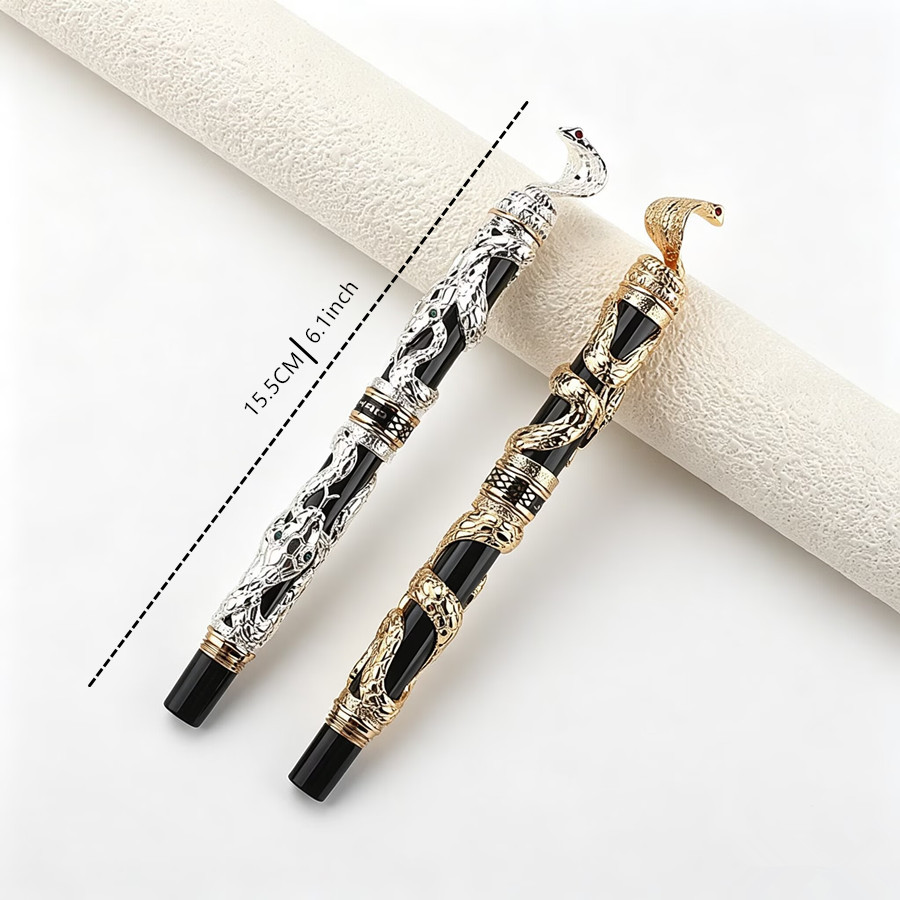Jinhao Luxury 3D Snake Embosse - Vintage Collectible Pens reseña y precio