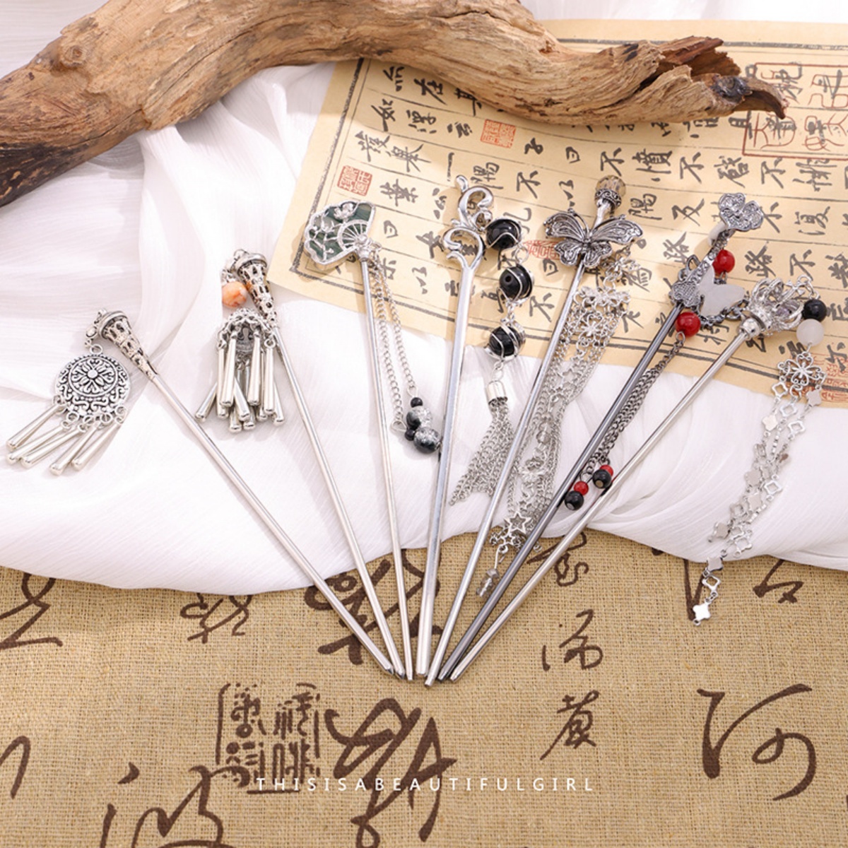 Elegant Women's Hairpin Antiqu - Vintage Collectible Item reseña y precio