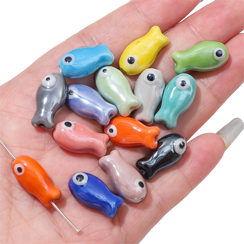 10Pcs Vintage Fish Ceramic Bea - Vintage Collectible Item reseña y precio