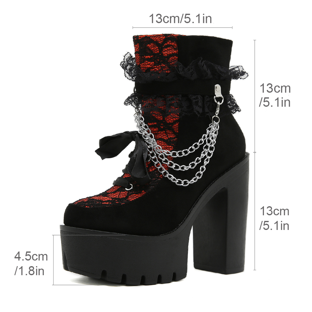 Gdgydh Vintage Gothic Lace Ank - Vintage Zipper reseña y precio