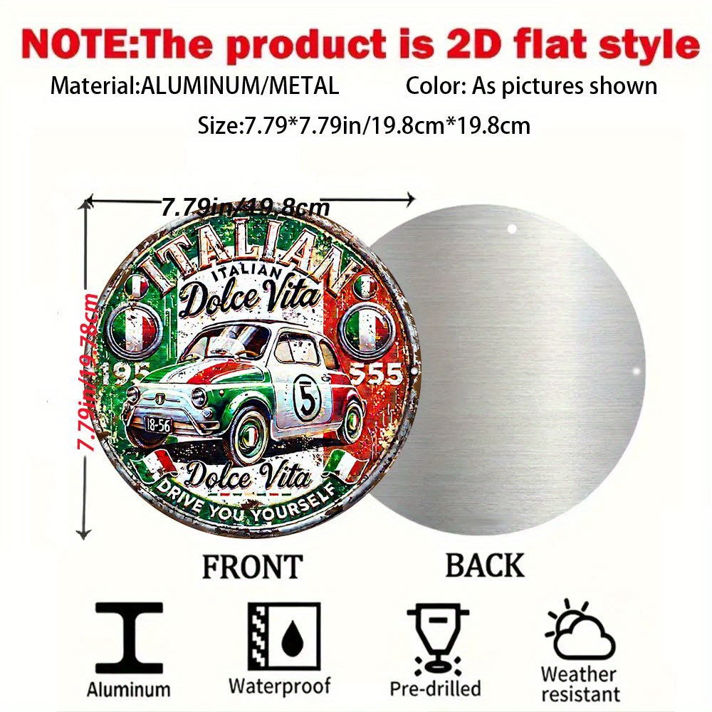 2D Flat, Italian Vintage for - - Vintage Collectible Cars reseña y precio