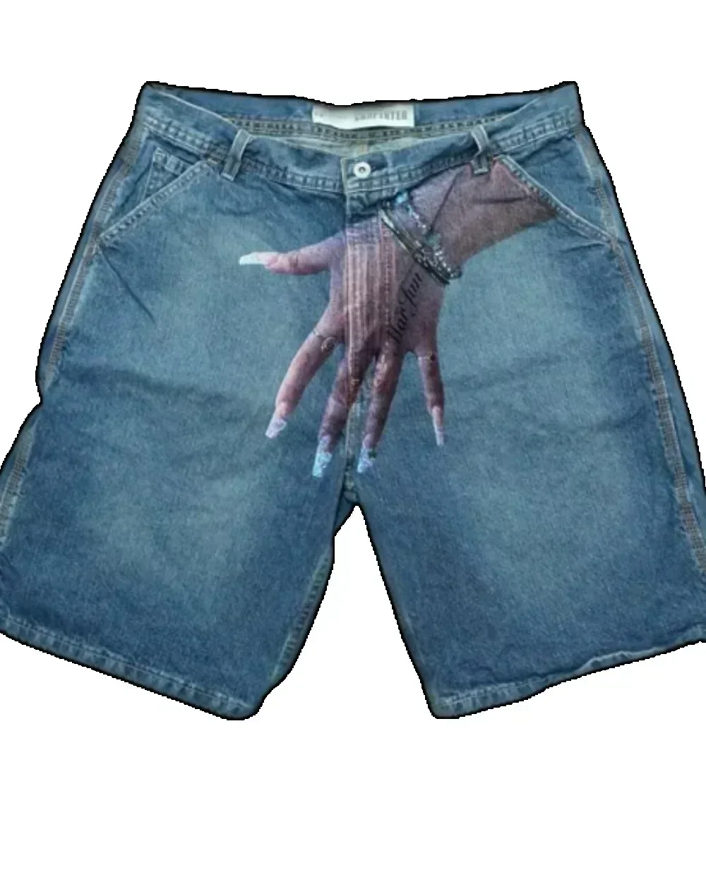 American Y2k Hands Print Short - Vintage Collectible Buttons reseña y precio