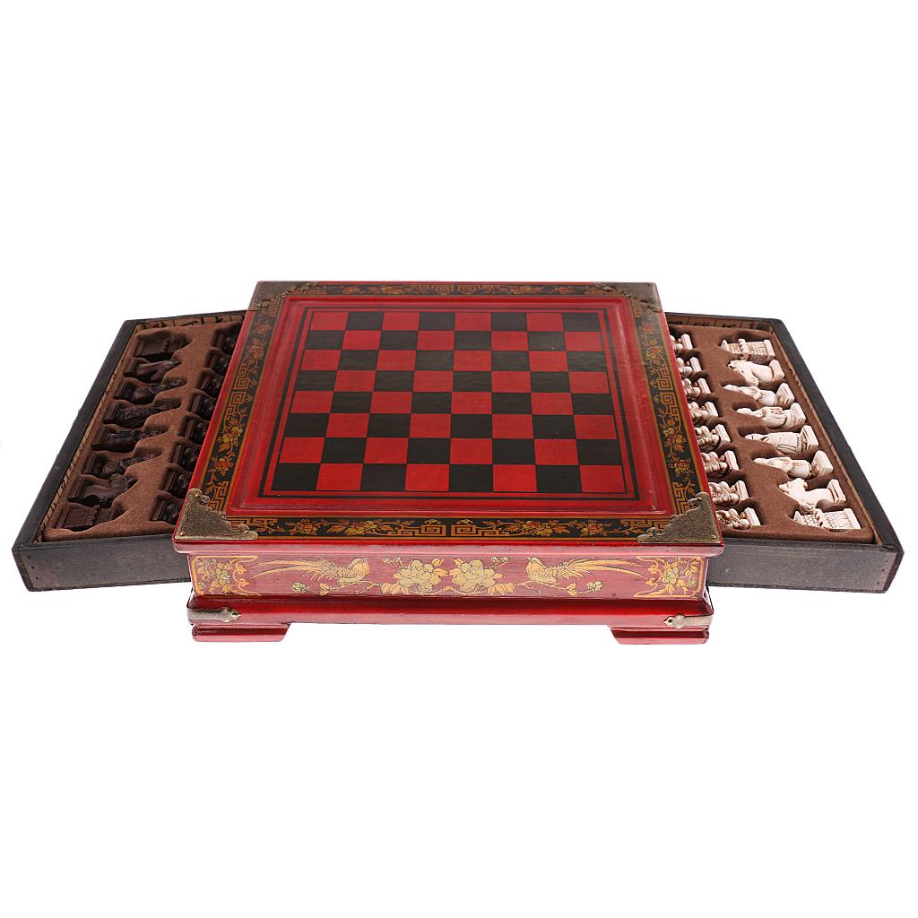 Chinese Chess Set Resin Antiqu - Vintage Collectible Board Games reseña y precio