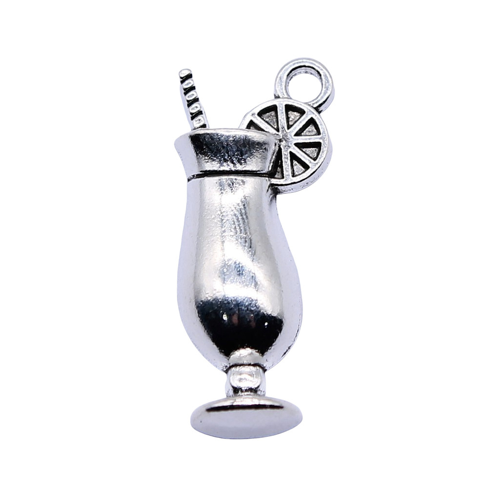 4pcs 12x28mm Antique Silver Co - Vintage Collectibles For Sale reseña y precio