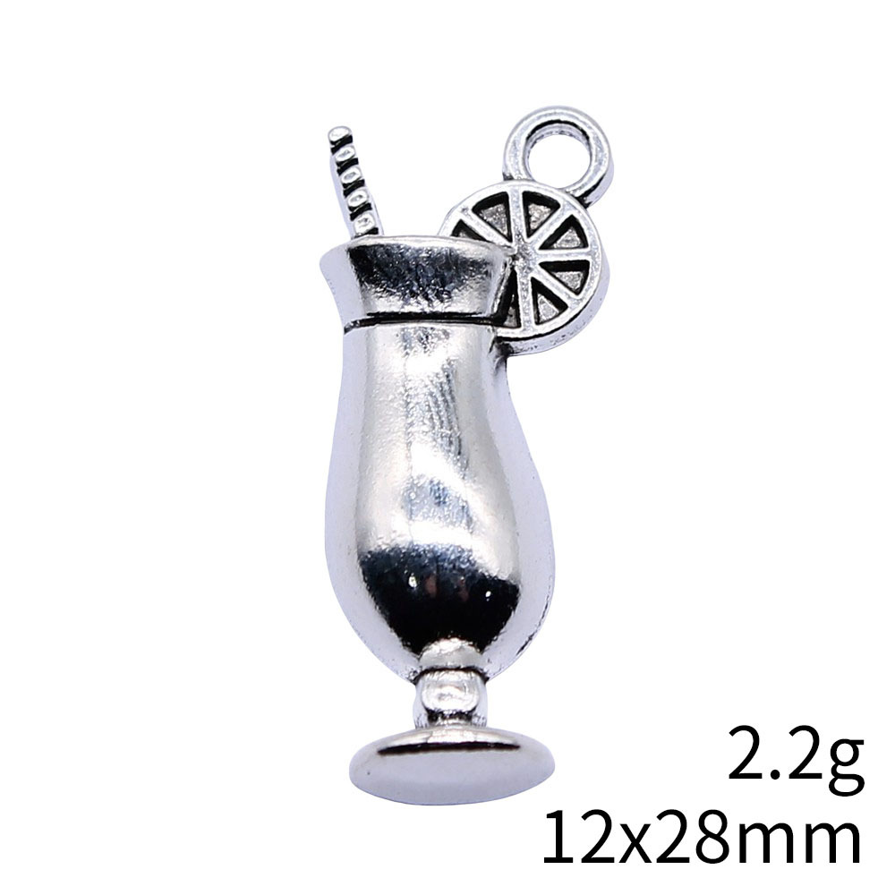 4pcs 12x28mm Antique Silver Co - Vintage Collectibles For Sale reseña y precio