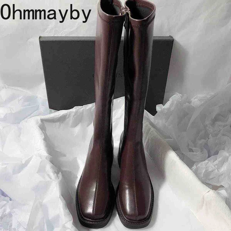 Vintage Thick Heel Women Knee  - Vintage Zipper reseña y precio