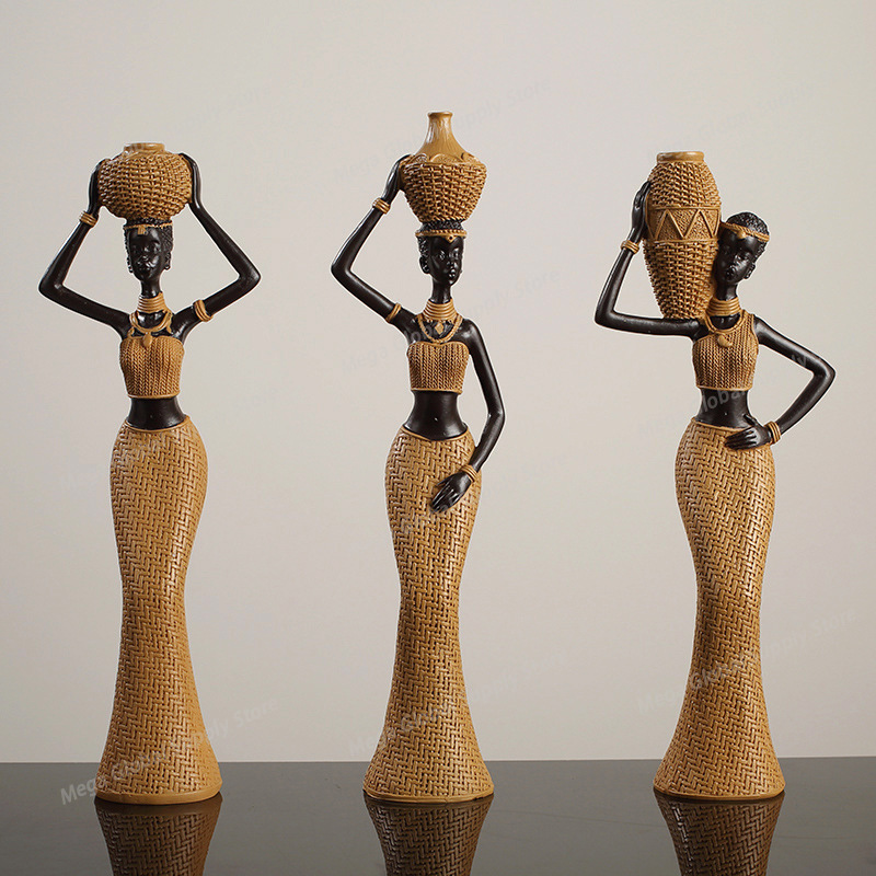 African Women Sculpture, Women - Vintage Collectible Figures reseña y precio