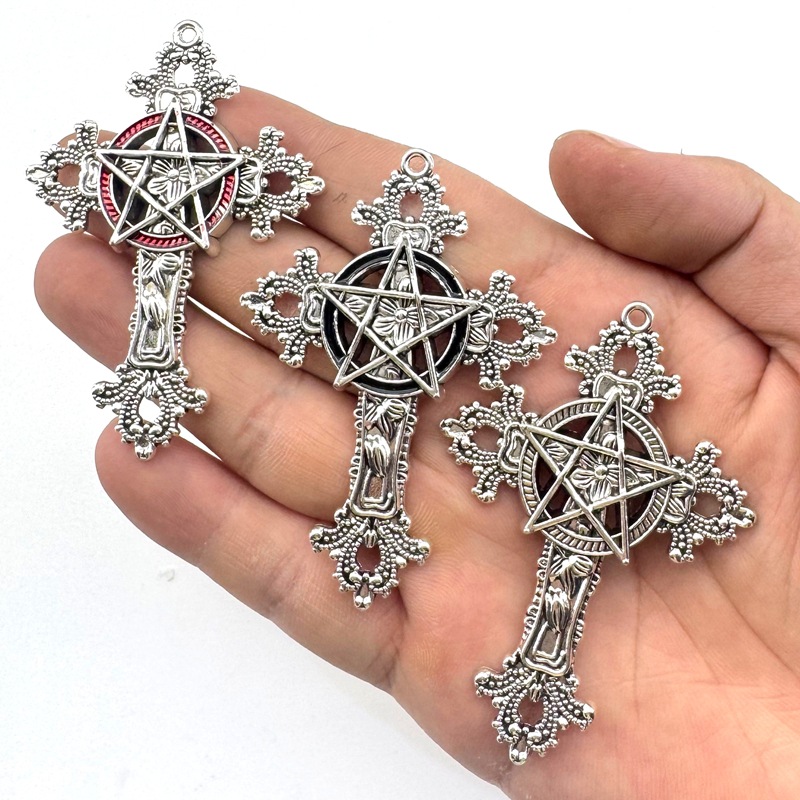 2pcs 30x15mm Gothic Big Cross  - Vintage Collectibles For Sale reseña y precio