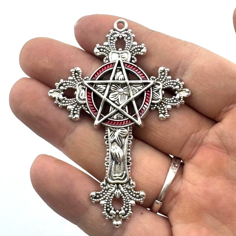 2pcs 30x15mm Gothic Big Cross  - Vintage Collectibles For Sale reseña y precio