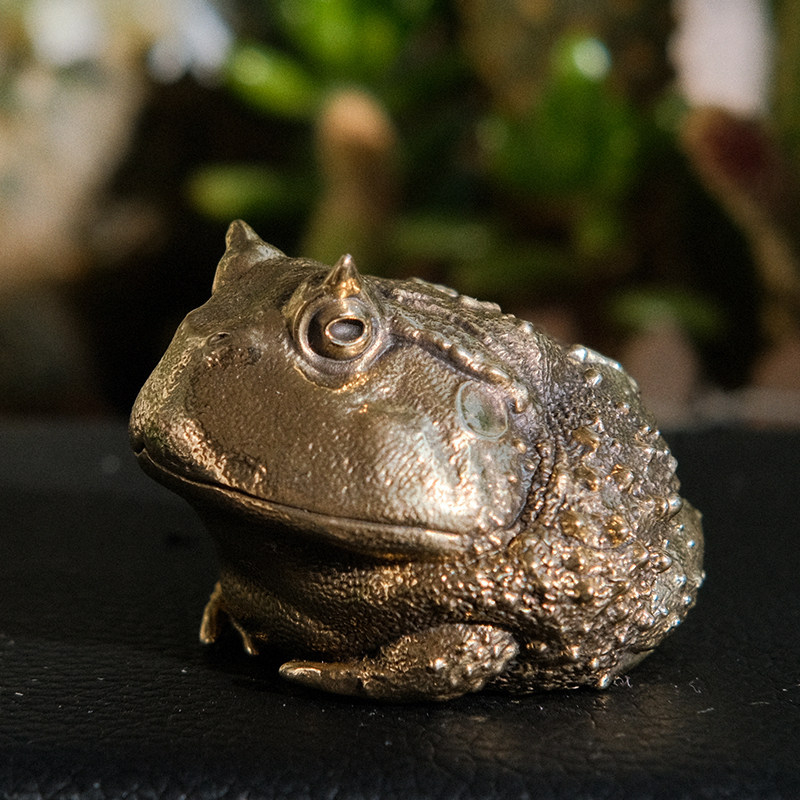 Vintage Brass Pacman Frog Orna - Vintage Collectible Furniture reseña y precio