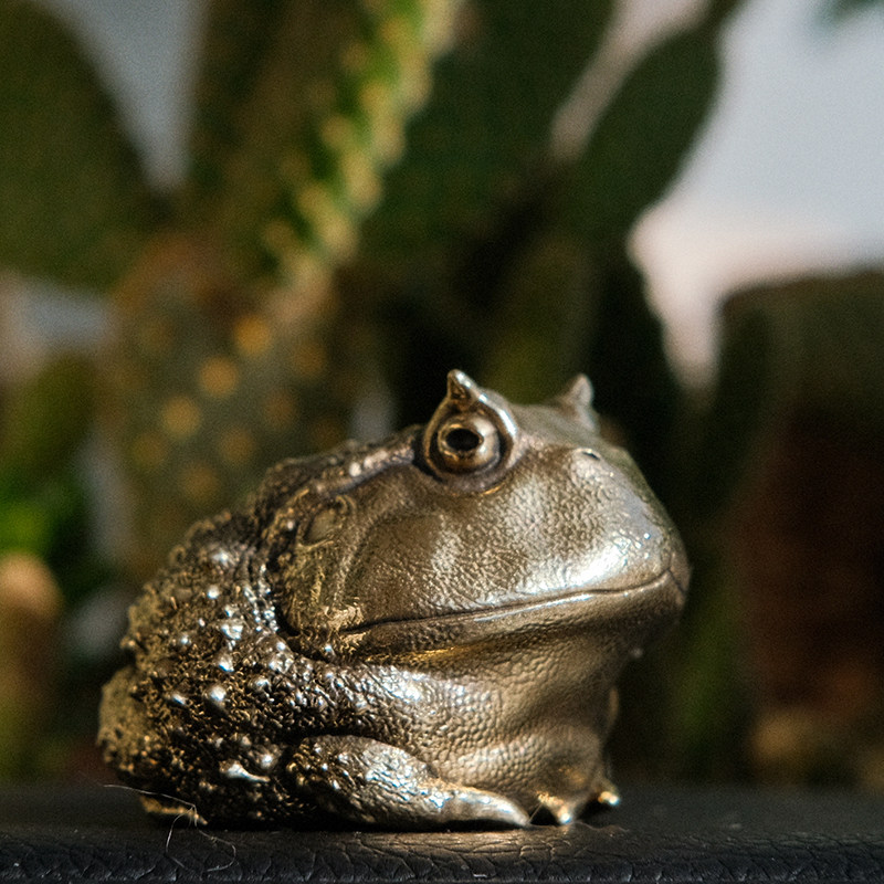Vintage Brass Pacman Frog Orna - Vintage Collectible Furniture reseña y precio