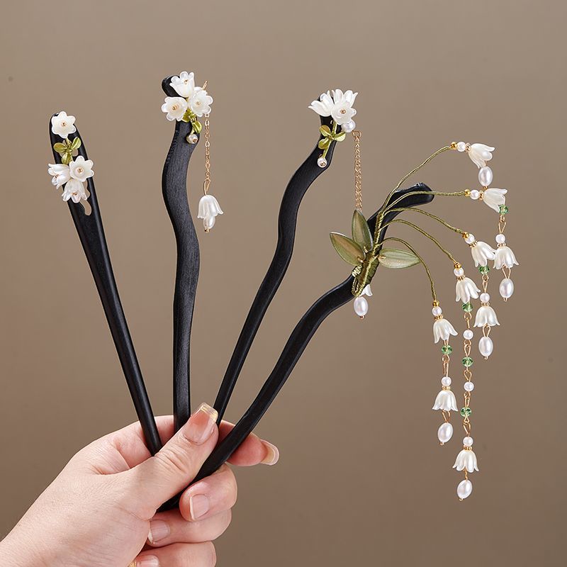 Wooden Flower Hairpin Vintage  - Vintage Collectible Item reseña y precio