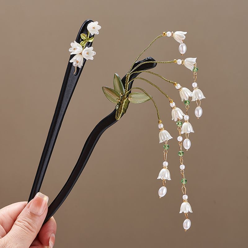 Wooden Flower Hairpin Vintage  - Vintage Collectible Item reseña y precio