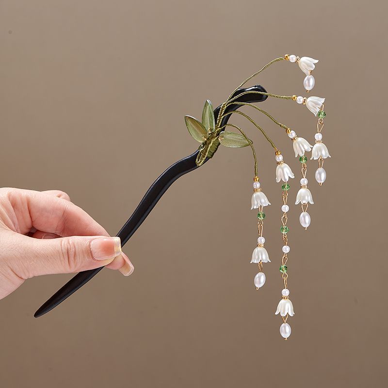Wooden Flower Hairpin Vintage  - Vintage Collectible Item reseña y precio