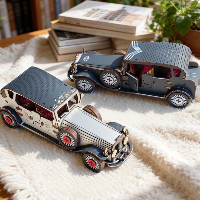 DIY 3D Wooden Vintage Classic  - Vintage Collectible Cars reseña y precio