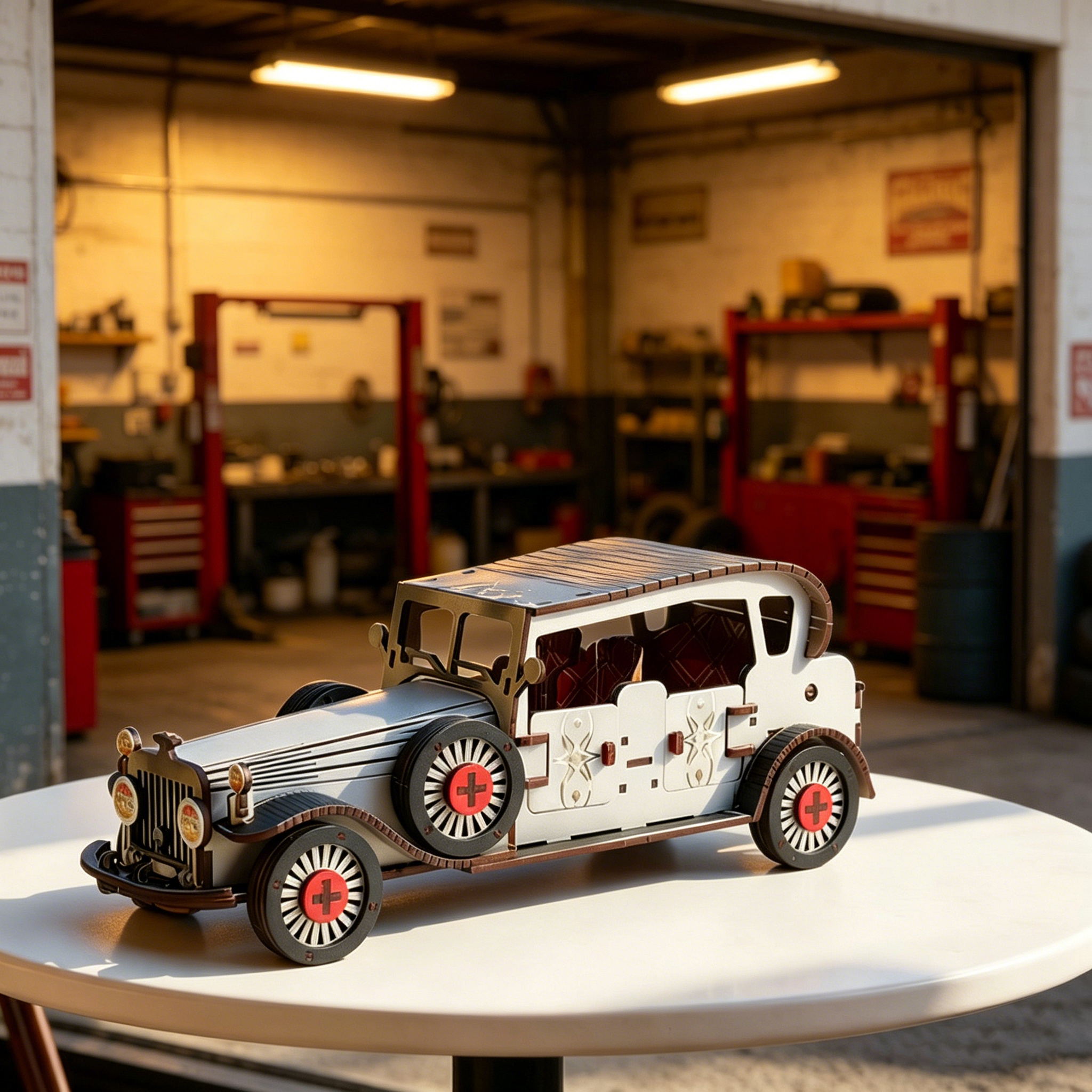 DIY 3D Wooden Vintage Classic  - Vintage Collectible Cars reseña y precio