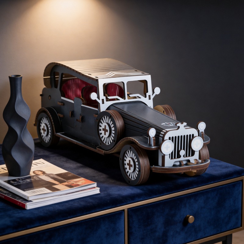 DIY 3D Wooden Vintage Classic  - Vintage Collectible Cars reseña y precio