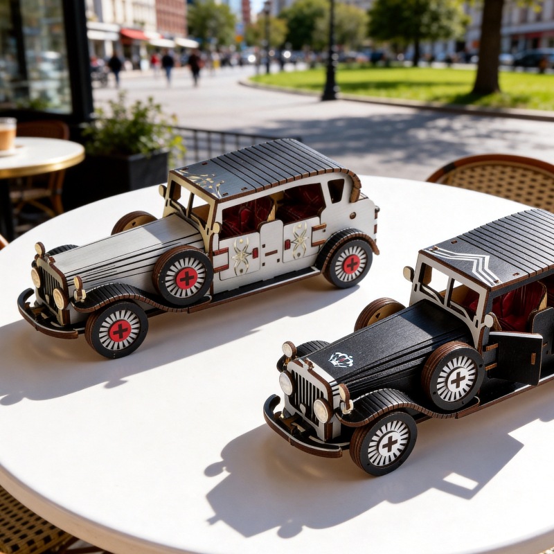 DIY 3D Wooden Vintage Classic  - Vintage Collectible Cars reseña y precio