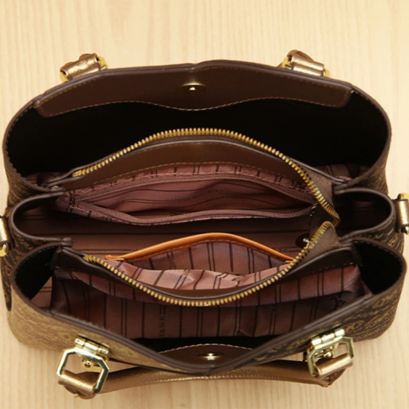 Vintage Printed Handbags for W - Vintage Zipper reseña y precio