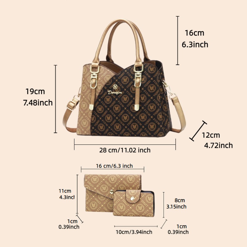 Vintage Printed Handbags for W - Vintage Zipper reseña y precio