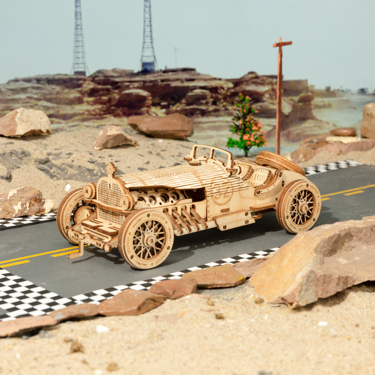 Robotime Rokr Classic Car 3D W - Vintage Collectible Cars reseña y precio