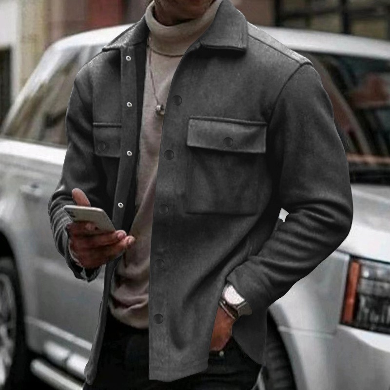 Work Jacket Male Outerwear Sli - Vintage Zipper reseña y precio