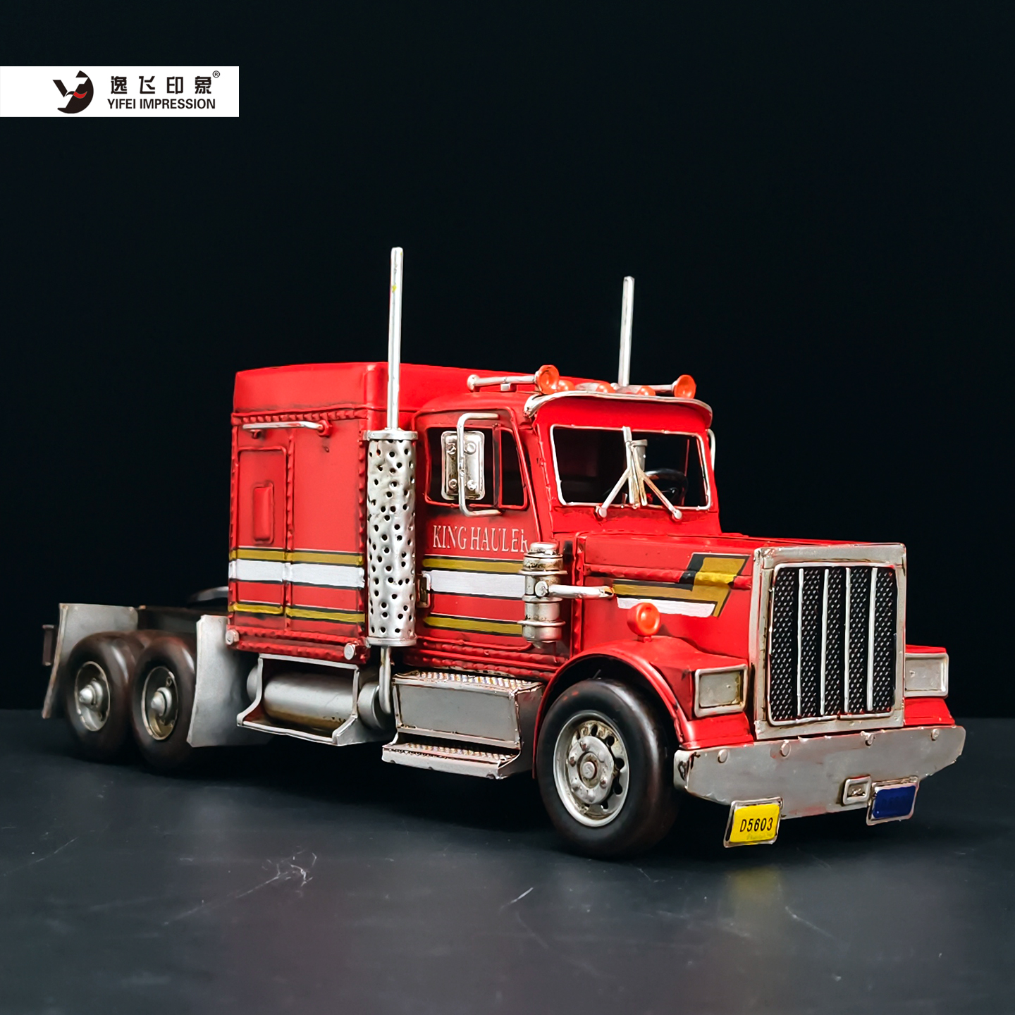 Vintage Red Semi Truck Iron Ar - Vintage Collectible Trucks reseña y precio