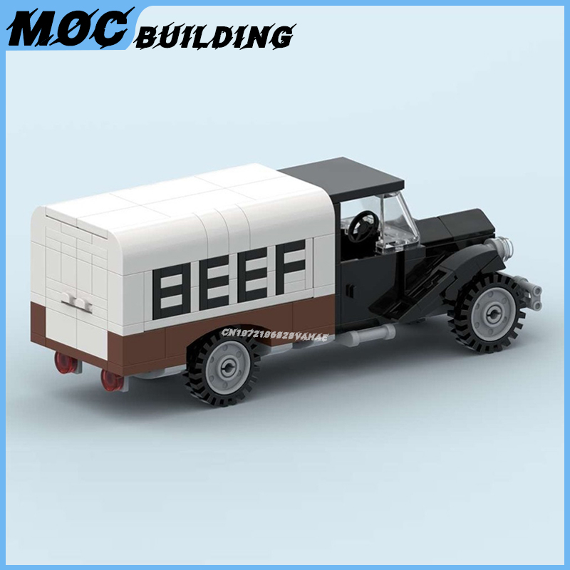 MOC Building Blocks City Vinta - Vintage Collectible Trucks reseña y precio