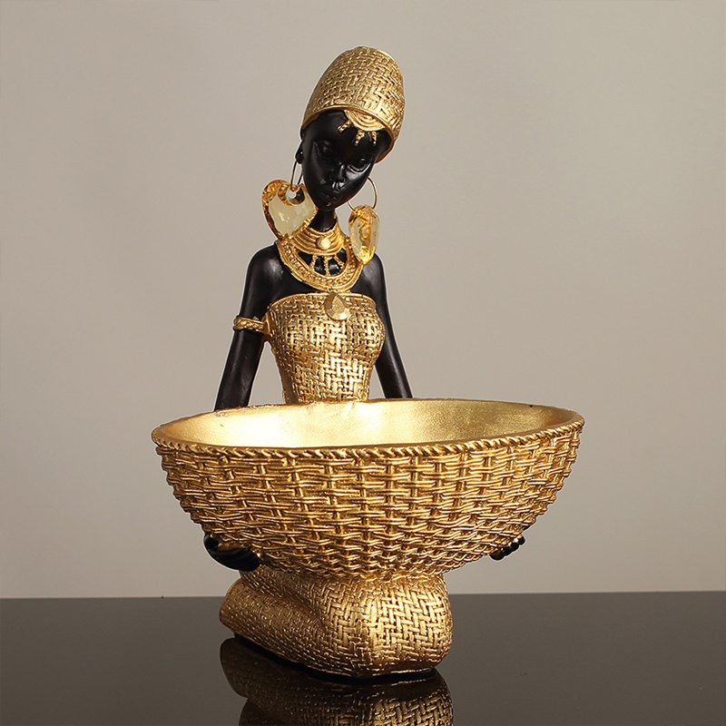African Girl Holding A Plate S - Vintage Collectible Furniture reseña y precio