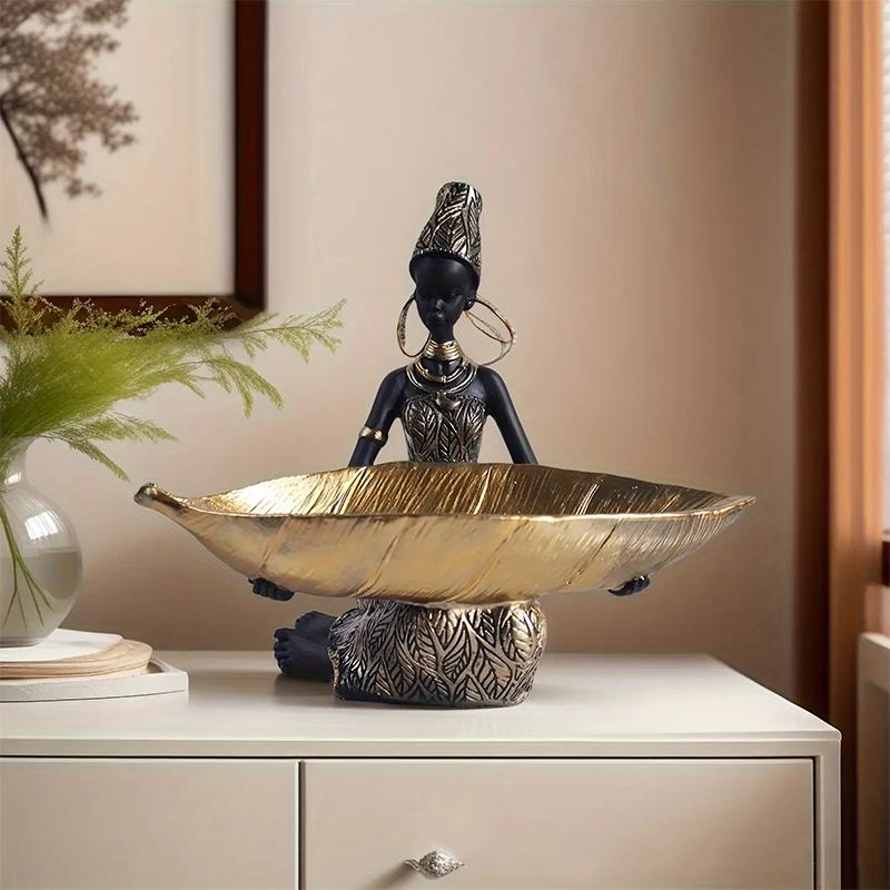 African Girl Holding A Plate S - Vintage Collectible Furniture reseña y precio