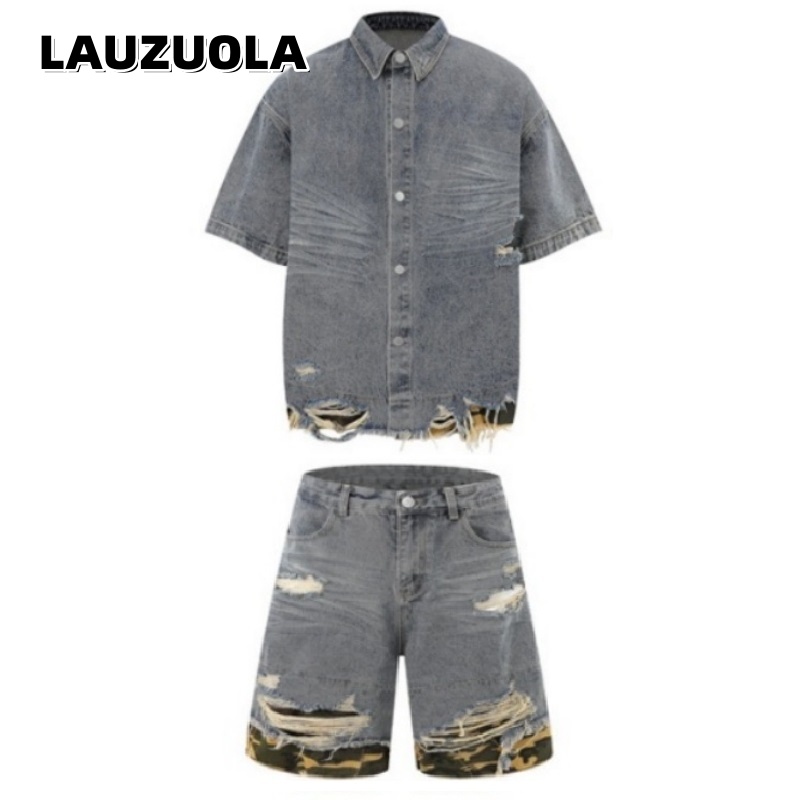 Men's Distressed Ripped Denim  - Vintage Zipper reseña y precio