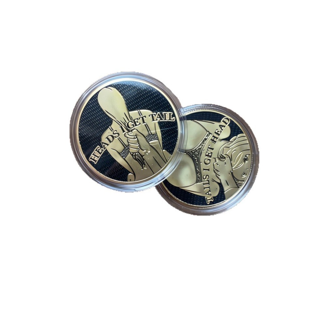 New Funny Heads and Tails Coin - Collectible Vintage Brooches reseña y precio