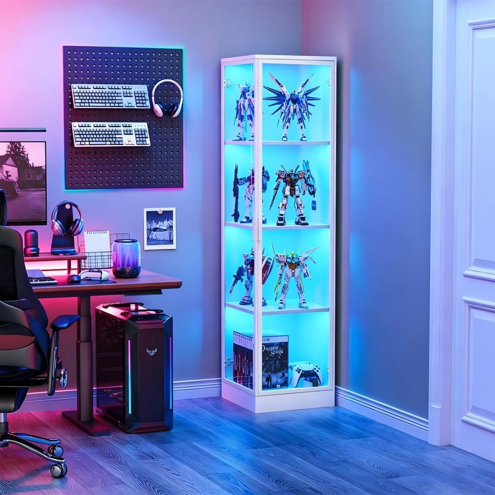 Illuminated 4-Tier Display Cab - Collectible Collection reseña y precio