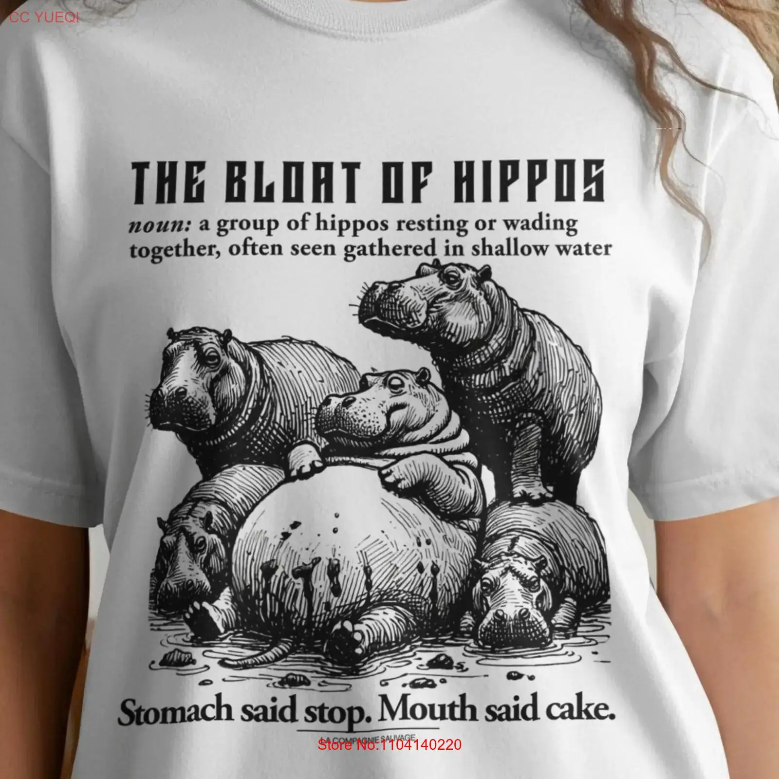 Hippos T Shirt Bloat of Funny  - Collectible Vintage T Shirts reseña y precio