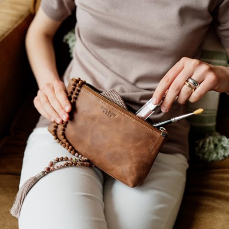 Vintage Genuine Leather Makeup - Vintage Zipper reseña y precio