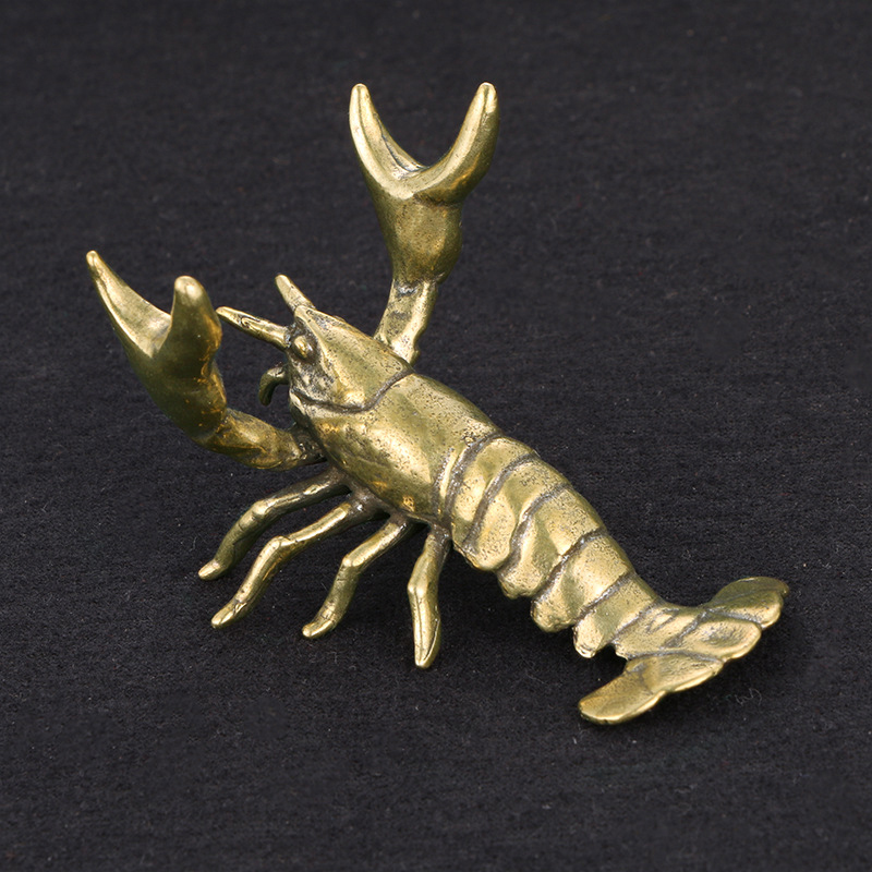 Hot ! Solid Brass Crayfish Orn - Vintage Collectible Furniture reseña y precio