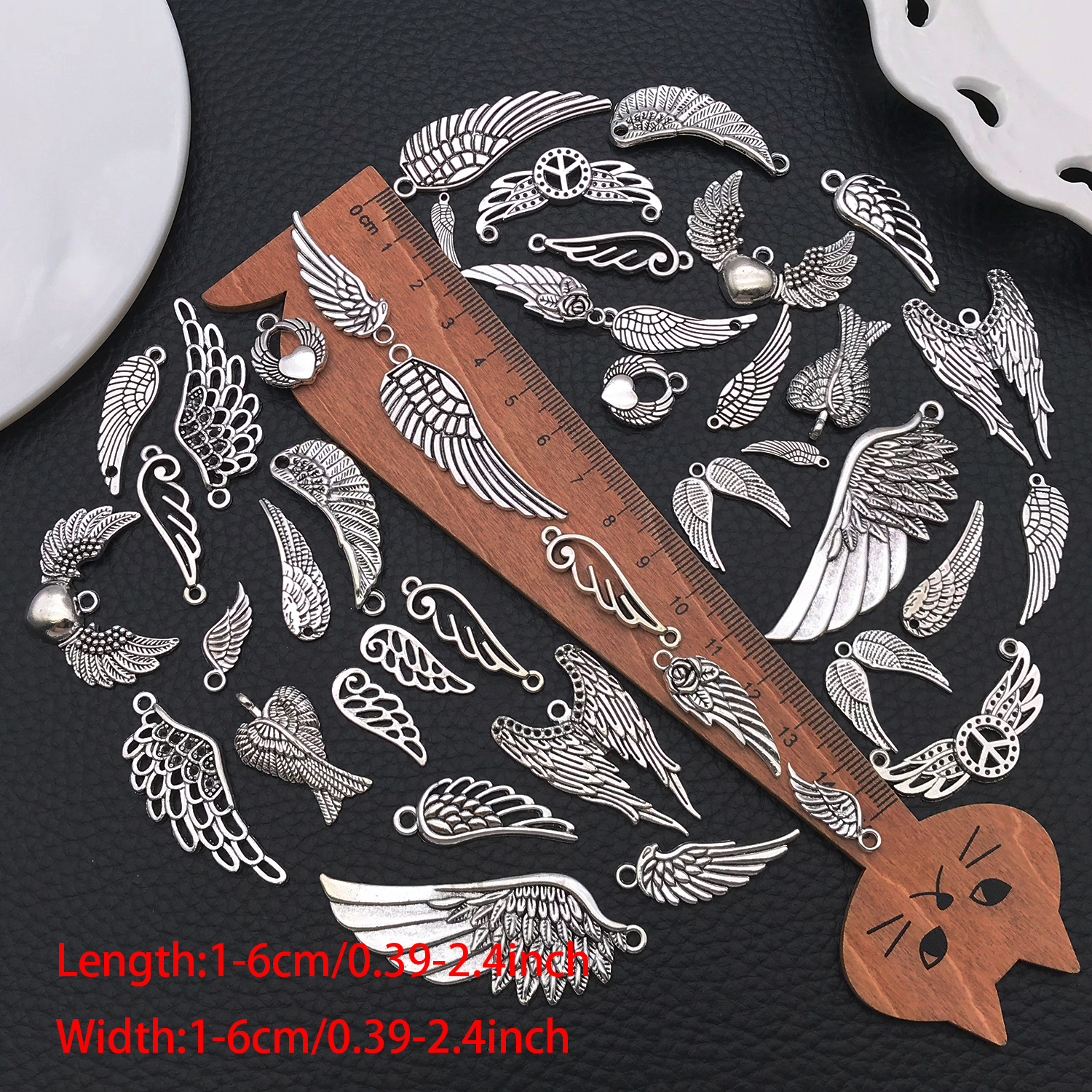 Angel Wing Charms, New 22/42 P - Vintage Collectible Item reseña y precio