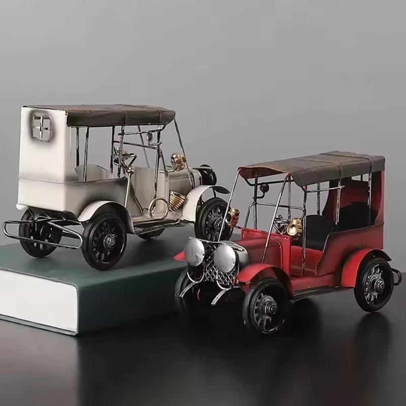 Retro Nostalgic Tin Antique Ca - Vintage Collectible Cars reseña y precio