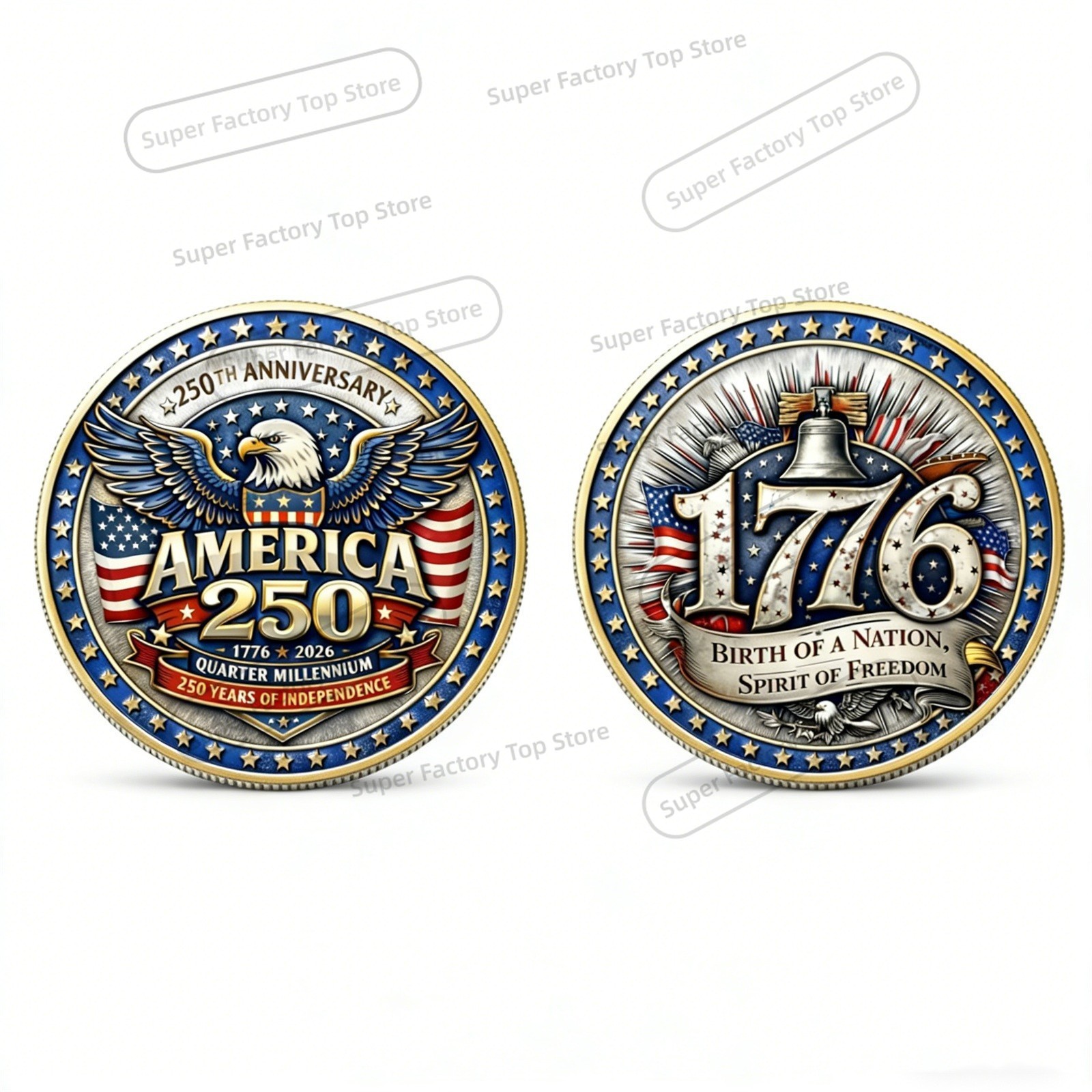 1776-2026 Vintage Brooch 250th - Collectible Vintage Brooches reseña y precio