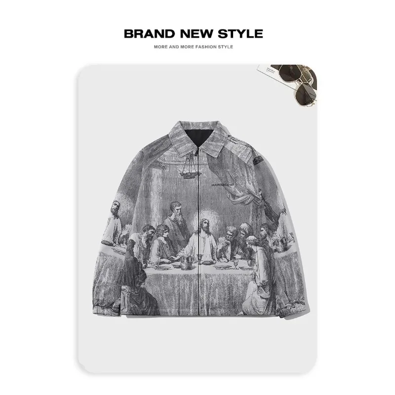 Autumn Men Jacket Oversized Pa - Vintage Collectible Buttons reseña y precio