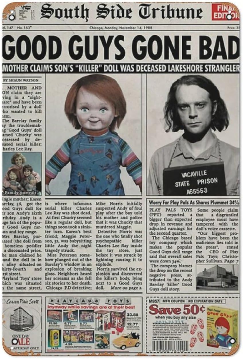 Child S Play 1988 Newspaper Po - Collectible Vintage Newspapers reseña y precio