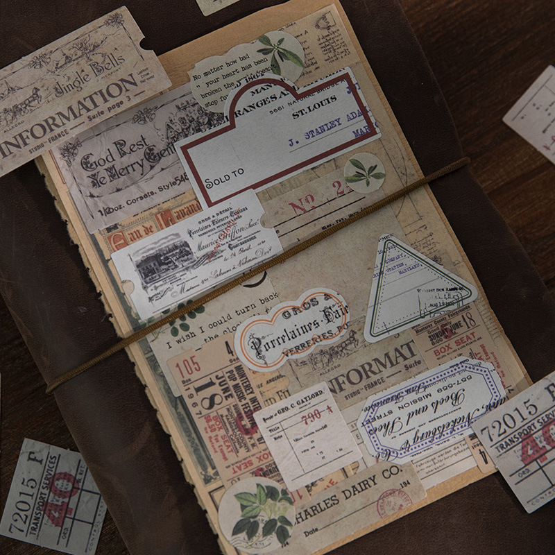 40Pcs Vintage Number Label Sti - Vintage Collectible Stamps reseña y precio